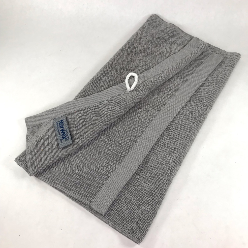 Norwex Microfiber Baclock Gray Body Cloth 13” x 27”